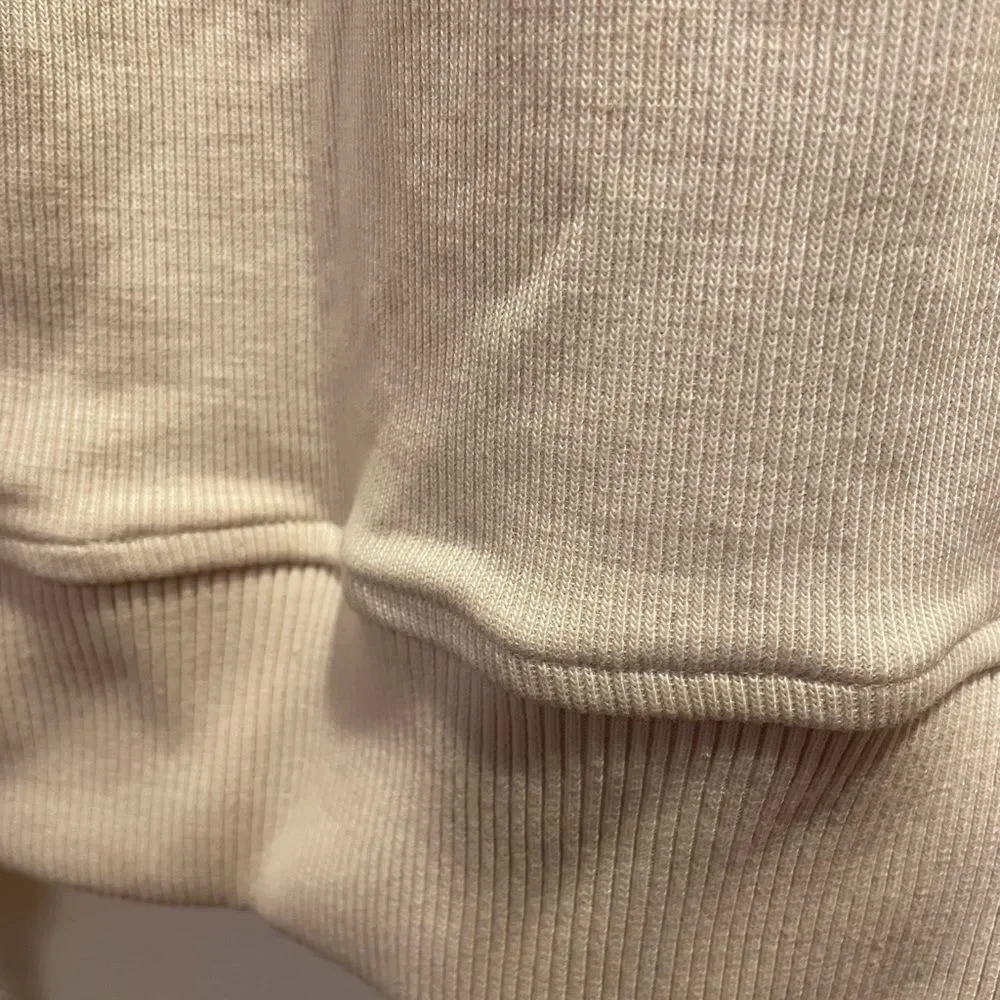 Men’s Banana Republic Cream Ribbed Zip Up Cardigan Jacket M